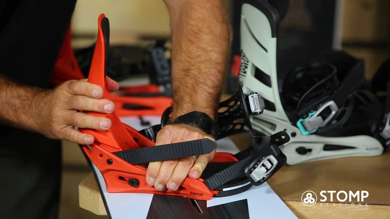 Bindings: Hi-Back Forward Lean/Rotation - Snowboarder