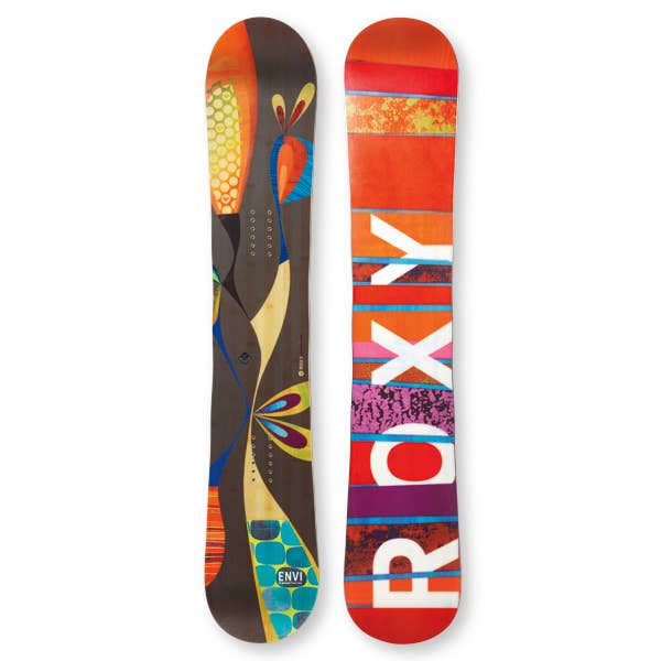 roxy envi snowboard 22/23 Raina 147 with a subtle rocker between the feet Roxy Sillouette Snowboard 2010/11 Review