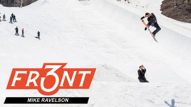 Mike Ravine Front 3 with Mike Rav - Snowboarder