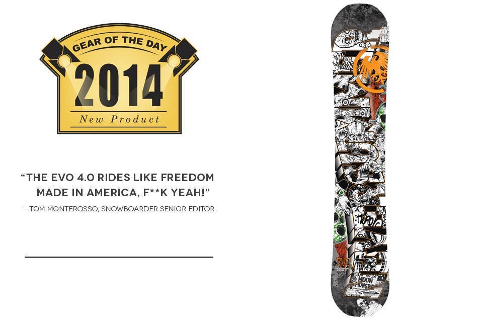 Gear of the Day: Never Summer EVO 4.0 Snowboard - Snowboarder