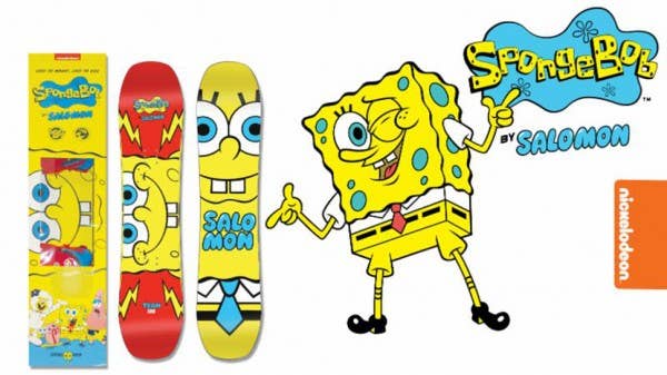 Salomon スポンジボブ スノーボード SALOMON SNOWBOARDS TEAMS UP WITH NICKELODEON FOR A SPONGEBOB