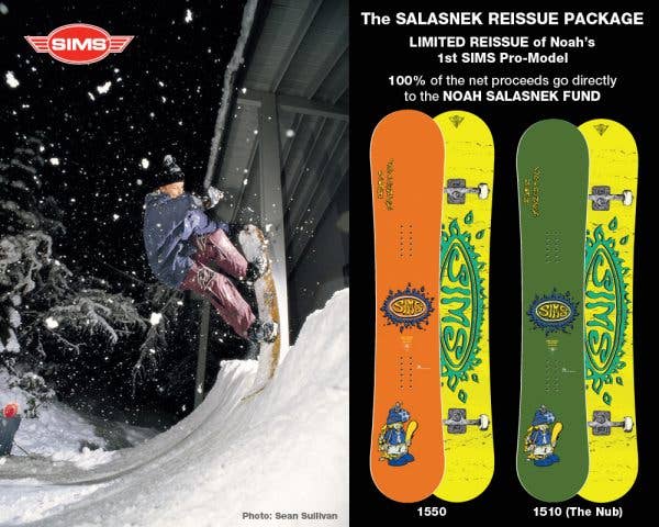 SIMS Aaron Vincent スノーボード スノボ　スキー　オリンピック Noah Salasneks 1st Sims Pro Model Available Now : Limited Reissue