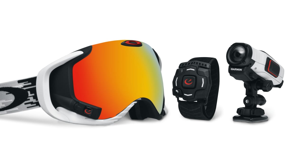 Oakley Airwave X Garmin Video Display Goggle Snowboarder