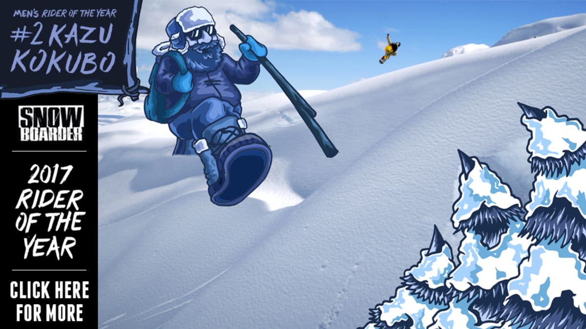 SNOWBOARDER Magazine Rider of the Year 2017: #2 - Kazuhiro Kokubo -  Snowboarder