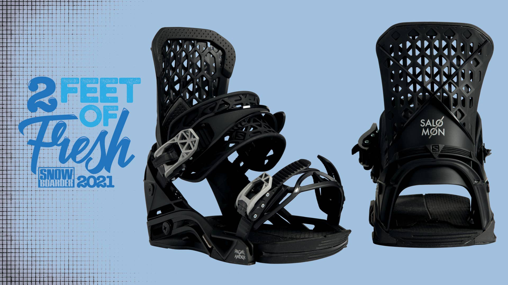 2021 Two Feet of Fresh: Salomon Highlander Binding - Snowboarder