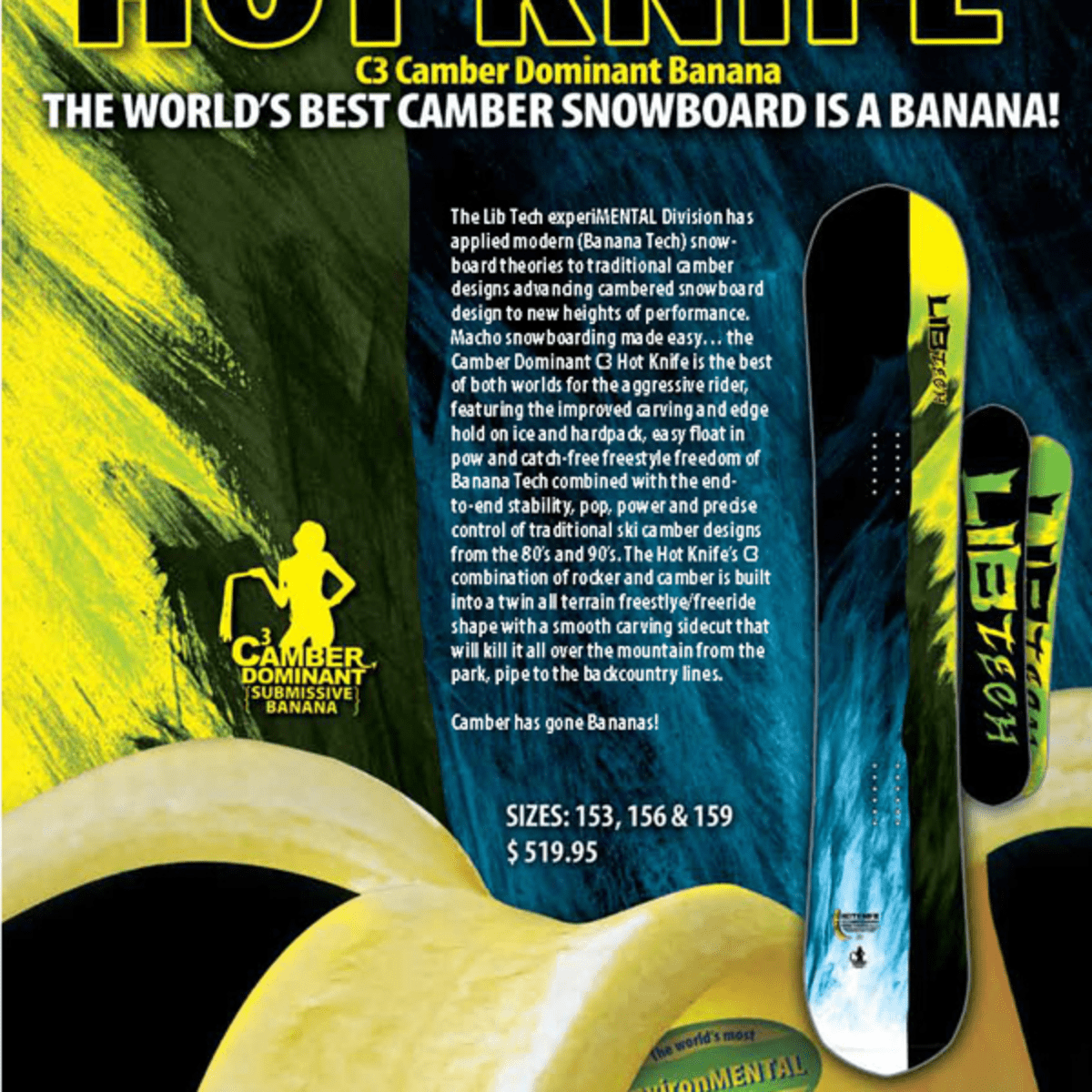 Lib Tech Makes the Hot Knife C3 BTX Available in a Limited Early  