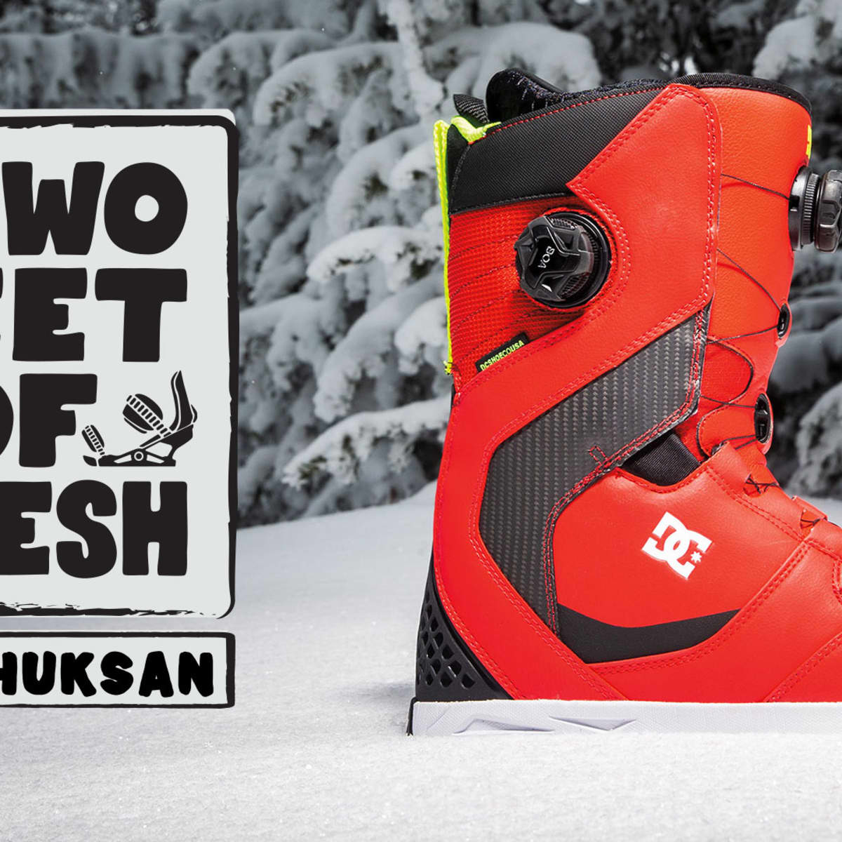 Two Feet of Fresh 2020 DC Shuksan Boot Highlights Snowboarder