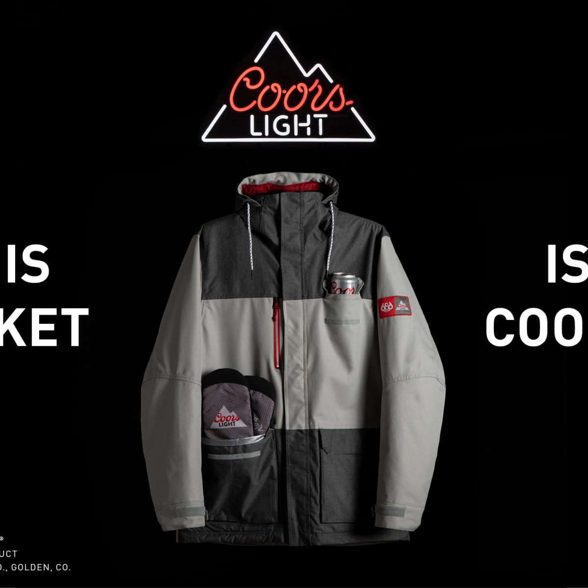 Win a Free 686 x Coors Light Sixer Insulated Jacket - Snowboarder
