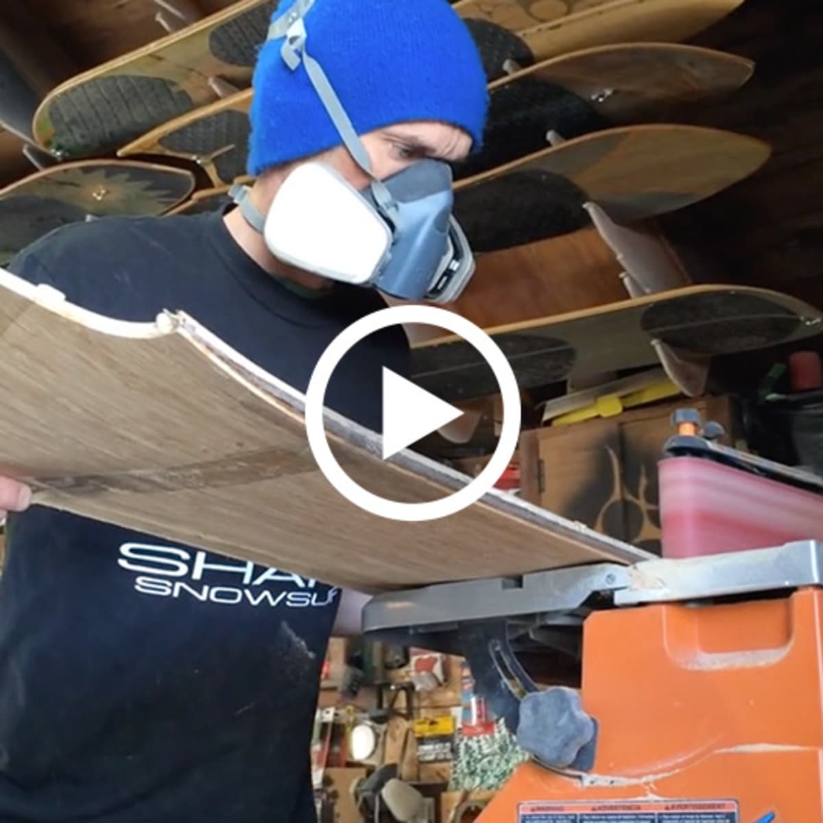 Shark Snowsurf Shape Shed Snowboarder