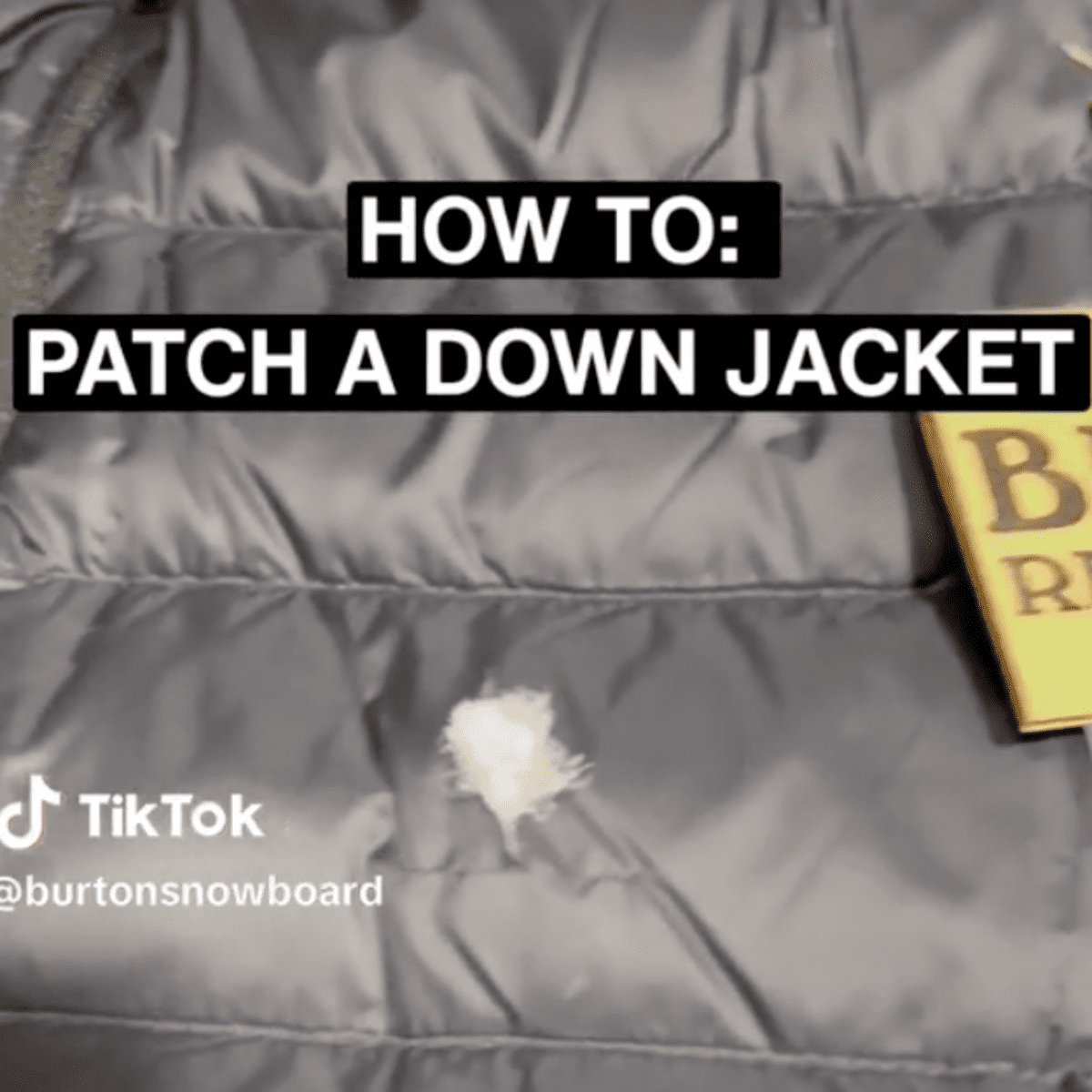 How to fix a hole in a down jacket hotsell