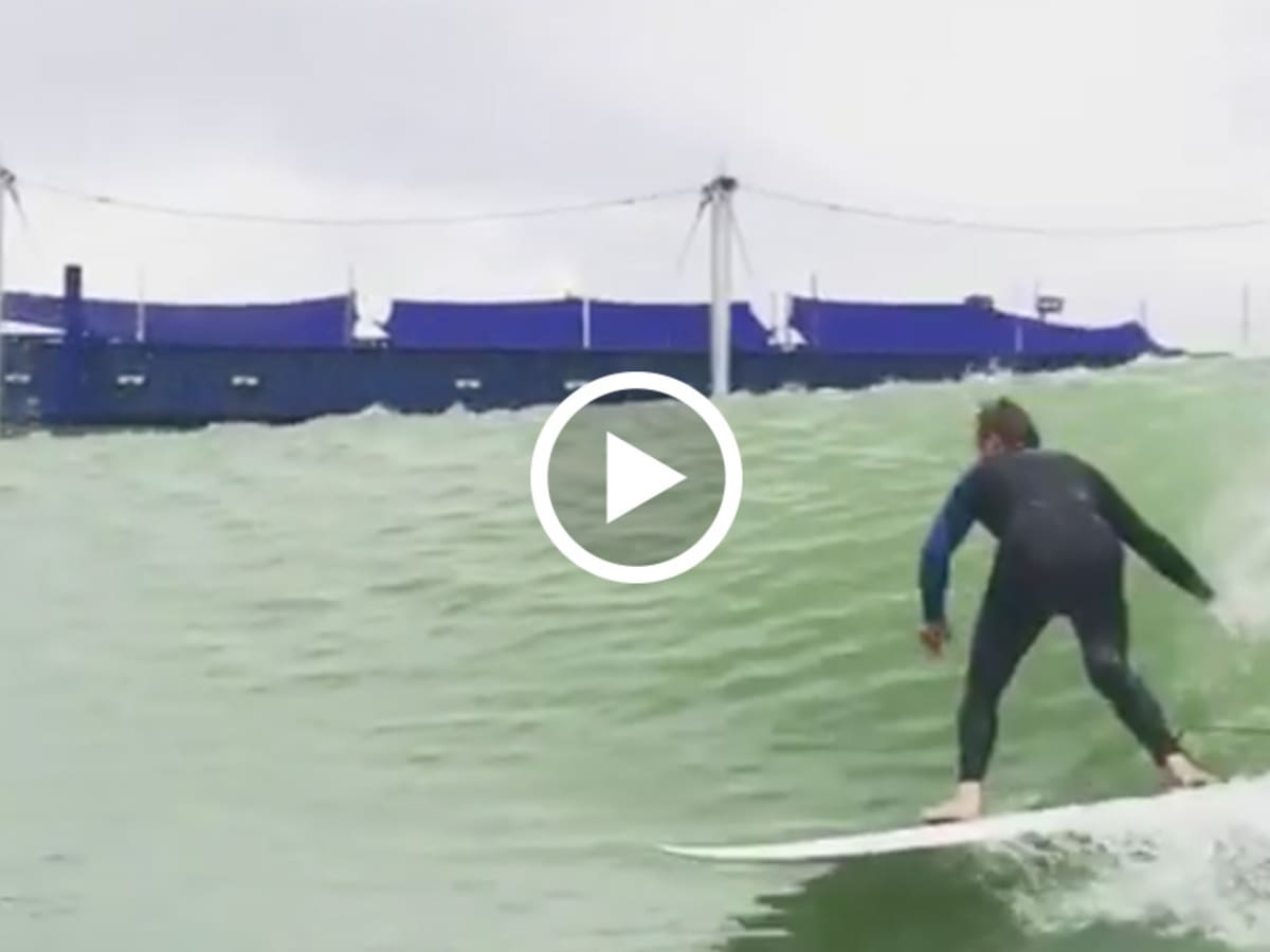 Travis Rice and Mark McMorris Surf at Kelly Slater's Wave Ranch -  Snowboarder