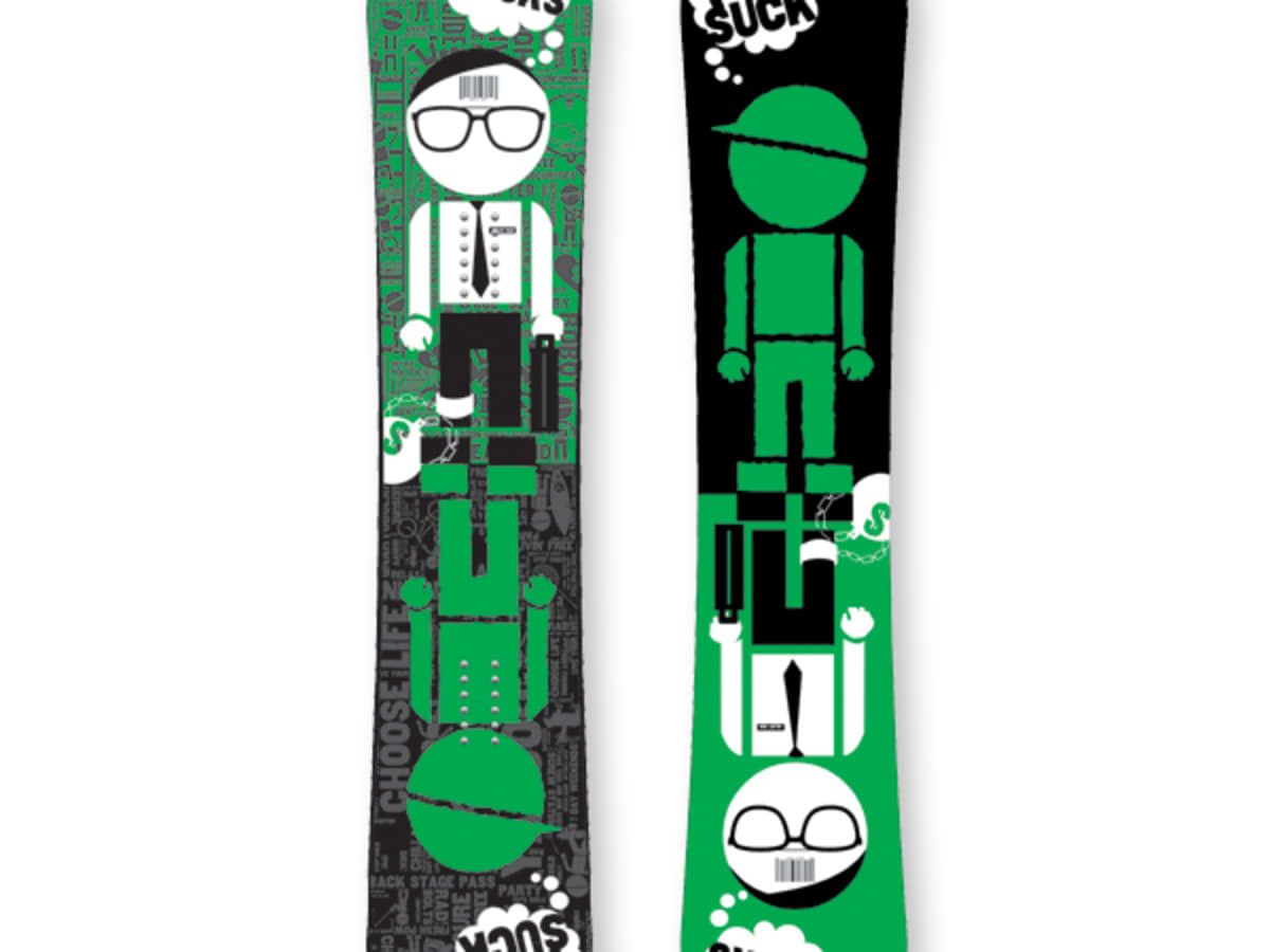 Stepchild Salary Man (A.K.A. Powder Sucks) Snowboard - Snowboarder