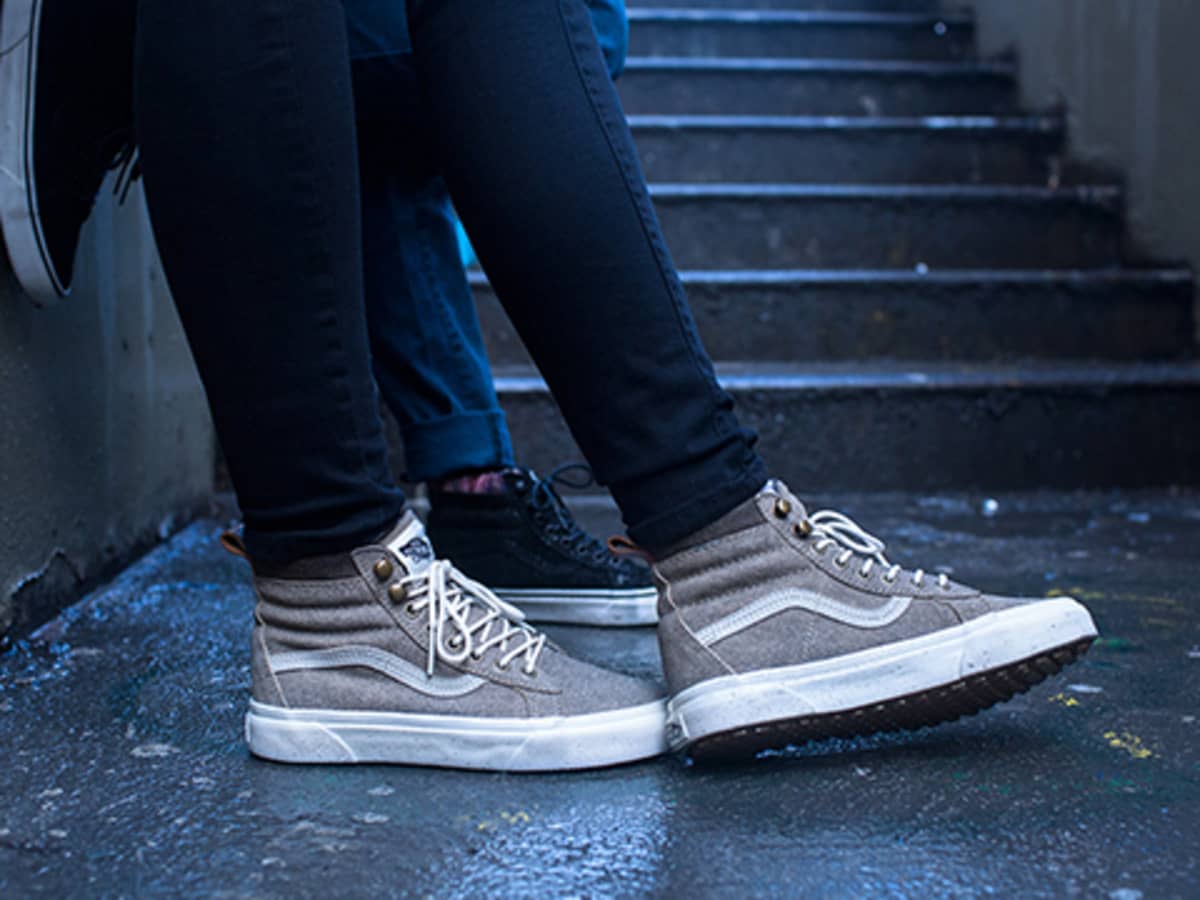 Vans sk8 hi mte charcoal herringbone 2025