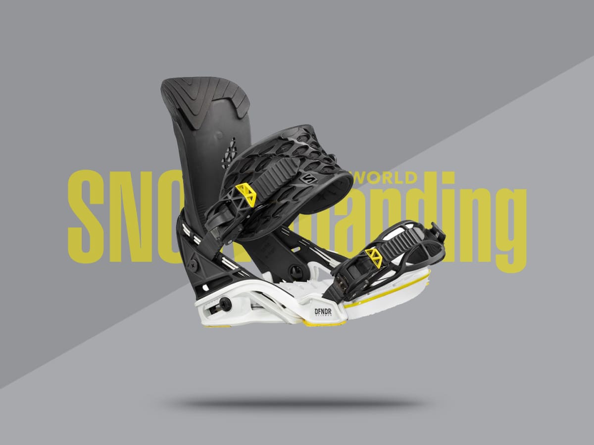 HYPED Salomon 2018 Defender Snowboard Bindings Snowboarder