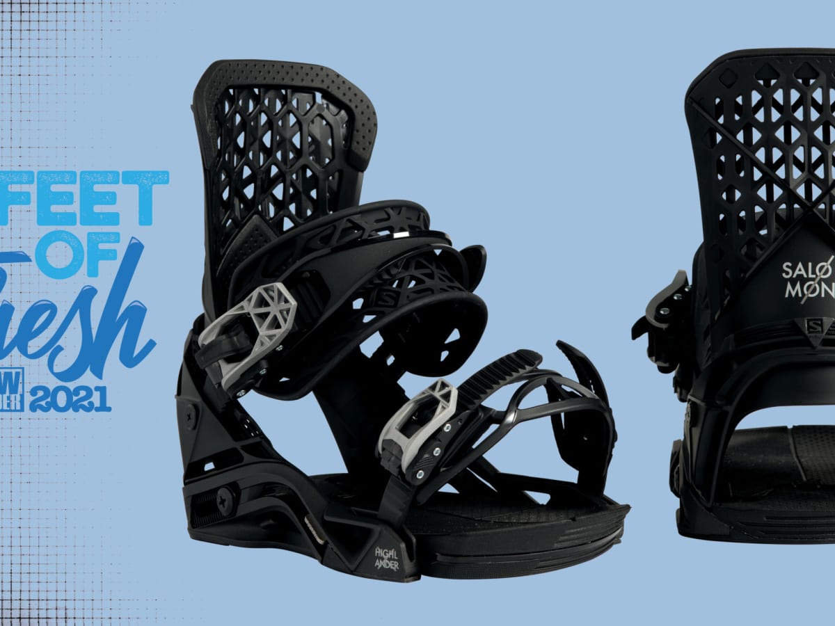 2021 Two Feet of Fresh: Salomon Highlander Binding - Snowboarder