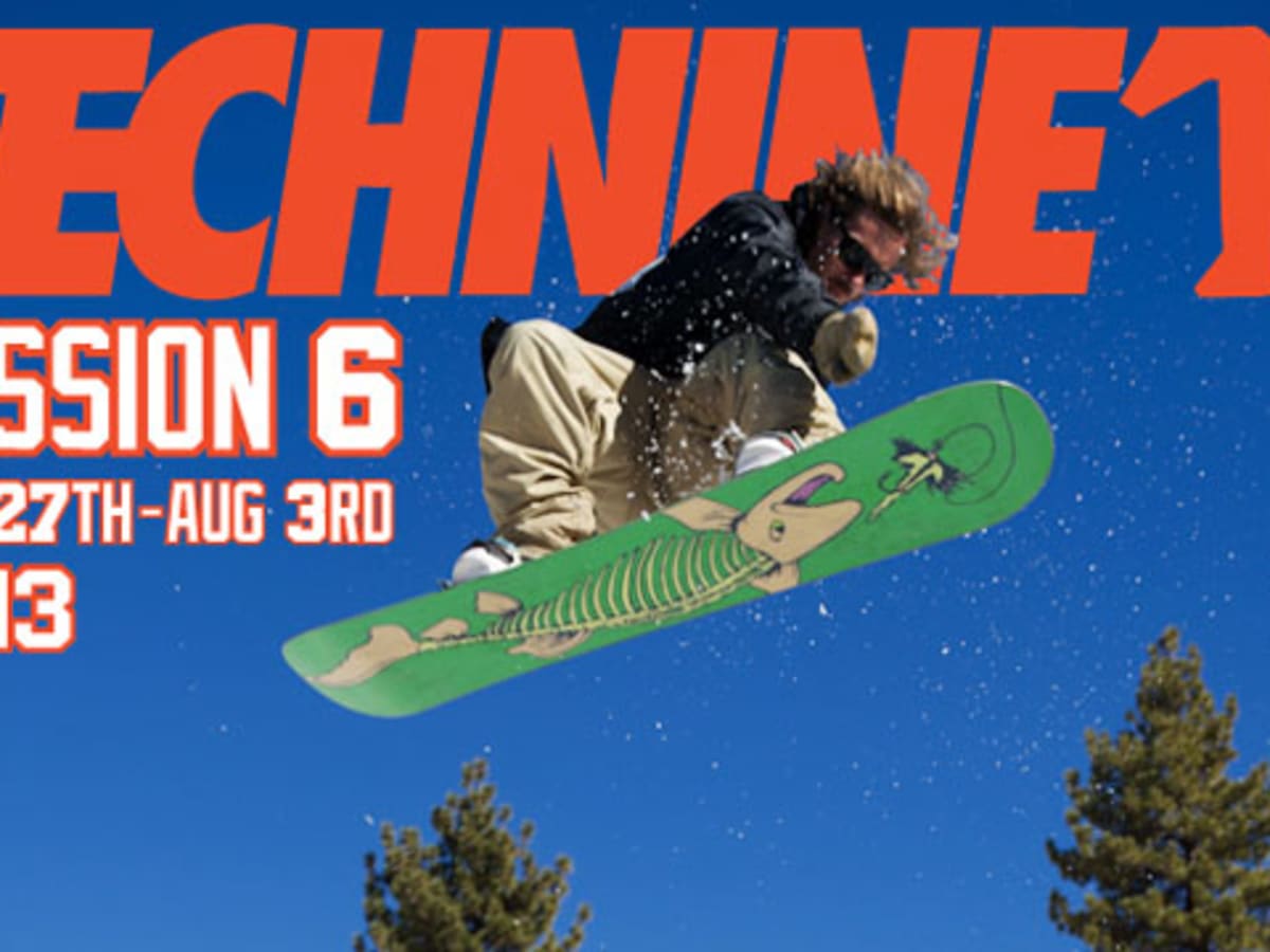 The Technine Snowboarding Team hosts Session 6 at Windells Snowboard Camp July 27 Aug 3 2013. Snowboarder