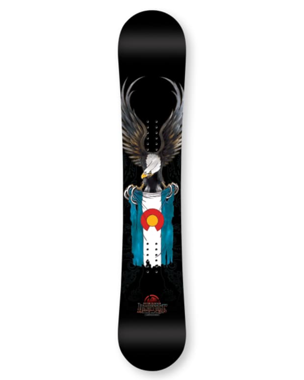 Never Summer Premier F1 Snowboard Snowboarder