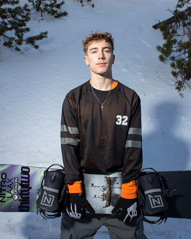 Professional snowboarder Patrick Hofmann