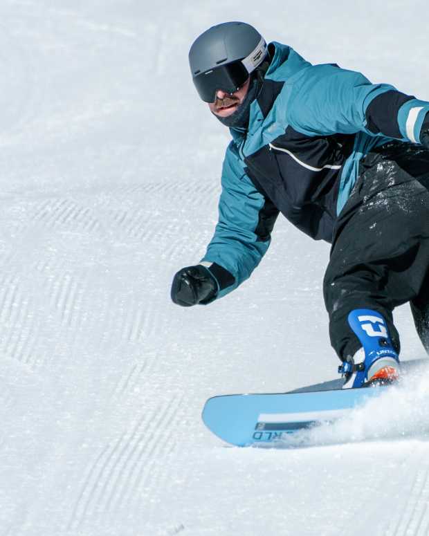 Snowboarder's Josh Sullivan at Bromley Resort.