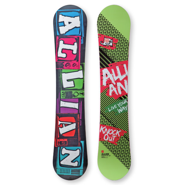 Allian Knock Out Snowboard - Snowboarder