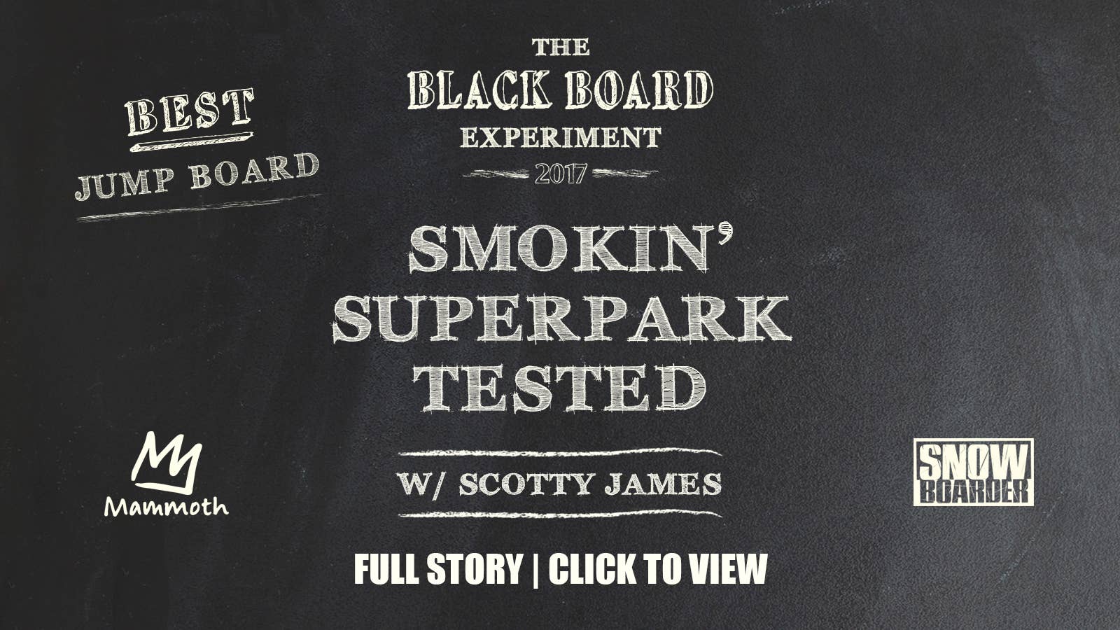 2018 Smokin' Superpark Snowboard Review - Blackboard Experiment
