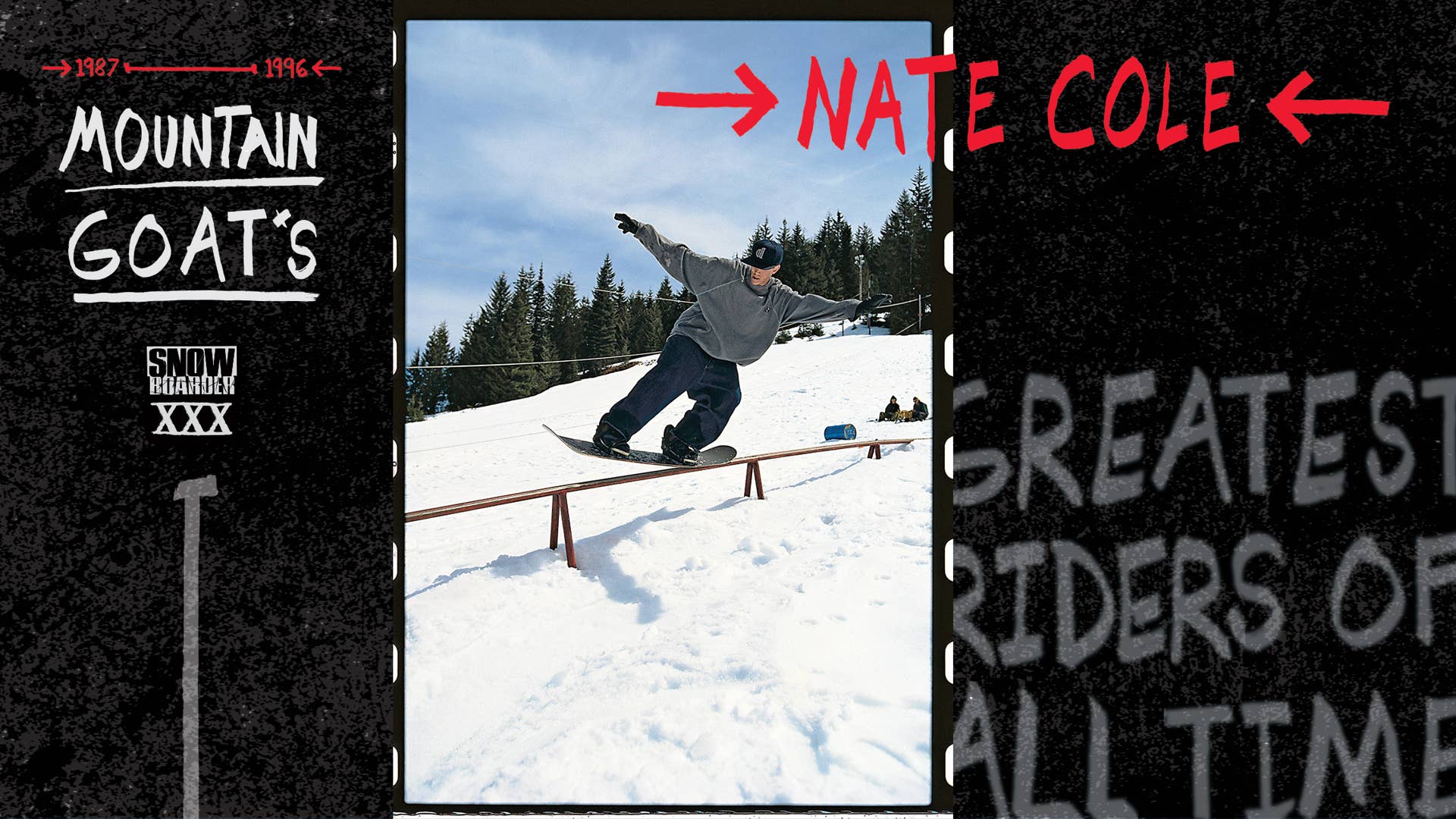 激レア！スノーボード　type a boards Nate Cole シグネチャー　149　made in USA Mountain GOAT: Nate Cole, The Art of Jibbing - Snowboarder