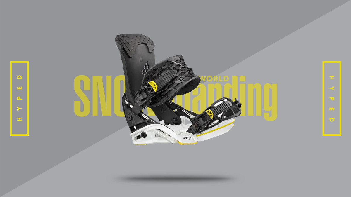 HYPED: Salomon 2018 Defender Snowboard Bindings - Snowboarder