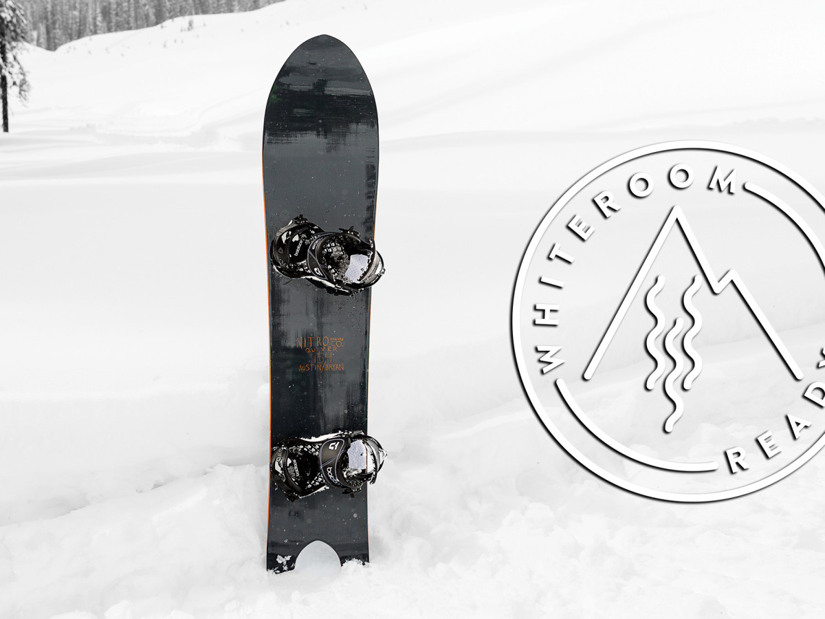 【7320a】NITRO ナイトロ　QUIVER POW 154 Nitro Quiver Pow 2015 Powder Board Review - Snowboarder