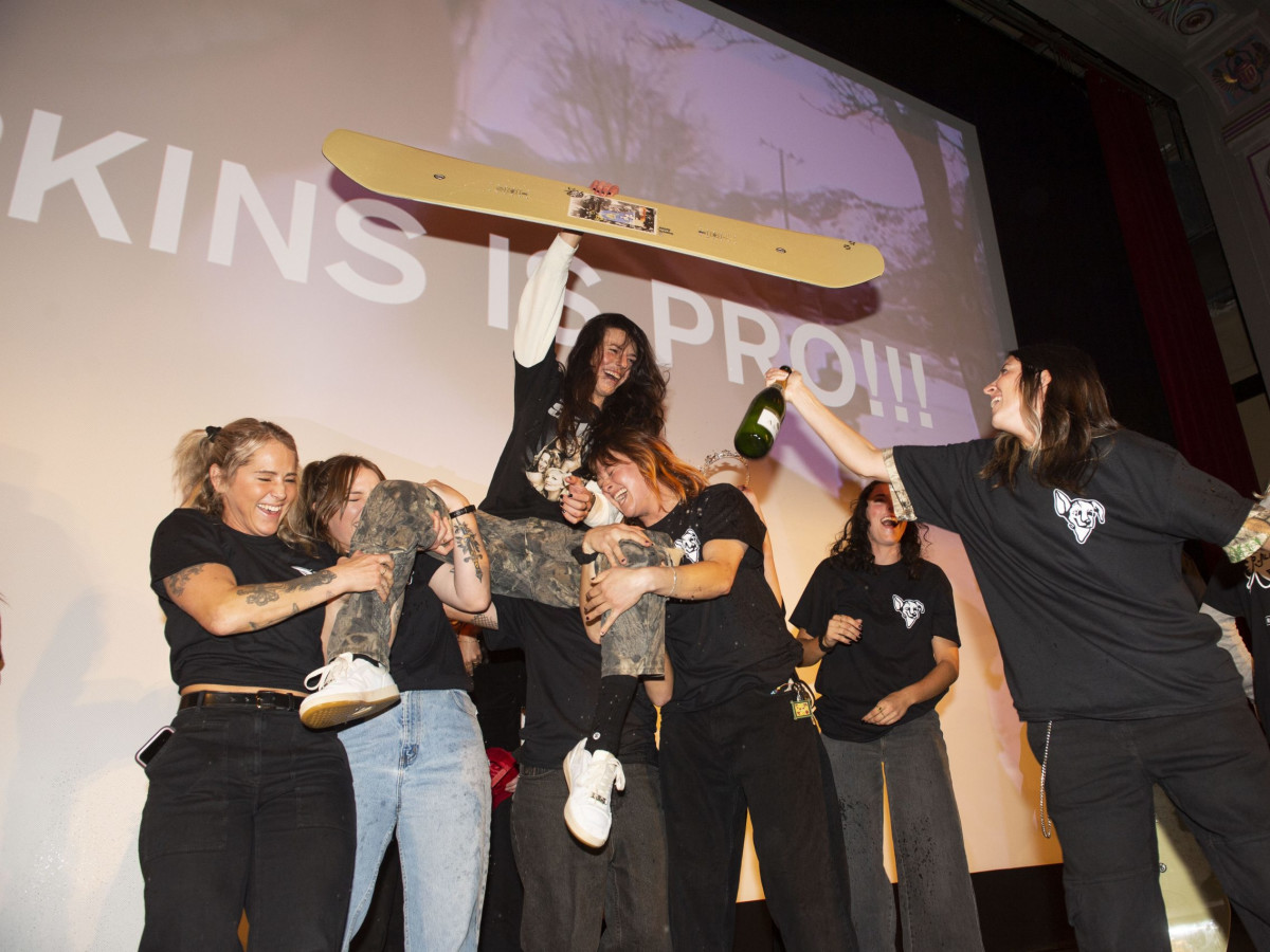 Jill Perkins Goes Pro For Ride Snowboards! - Snowboarder