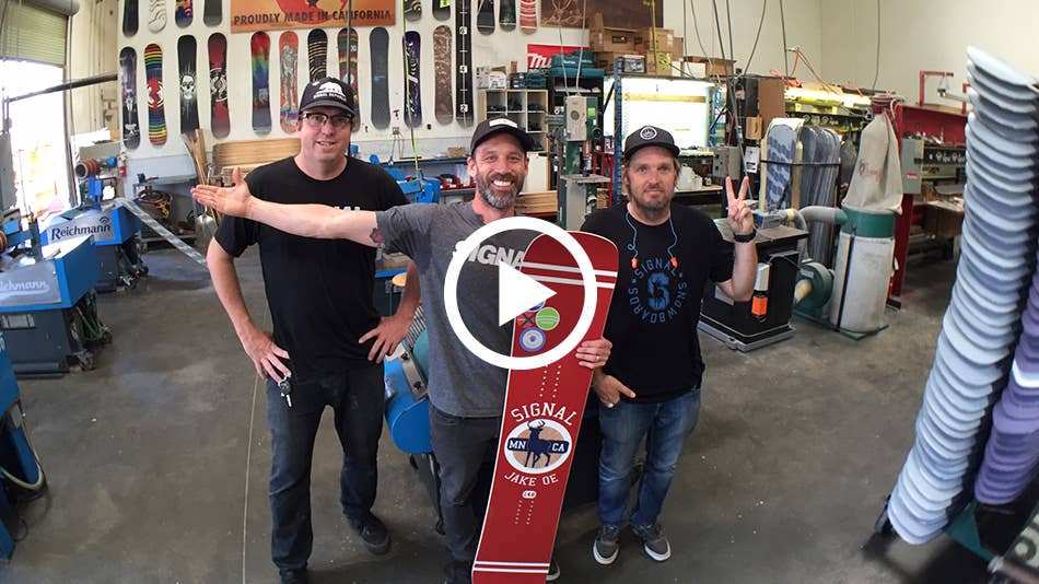 Signal Snowboards Factory Tour With Dave Lee and Eddie Wall