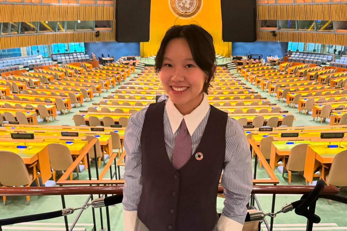 Bea Kim Speaks at United Nations on Behalf of Protect Our Winters