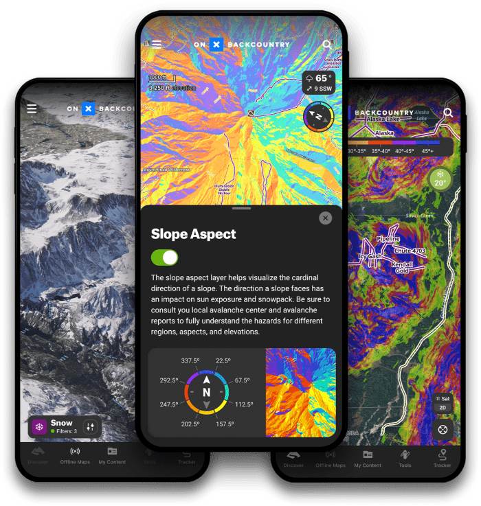 OnX Backcountry Ski Mode.