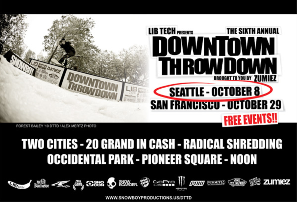 LIB TECH presents the DOWNTOWN THROWDOWN brought to you by ZUMIEZ