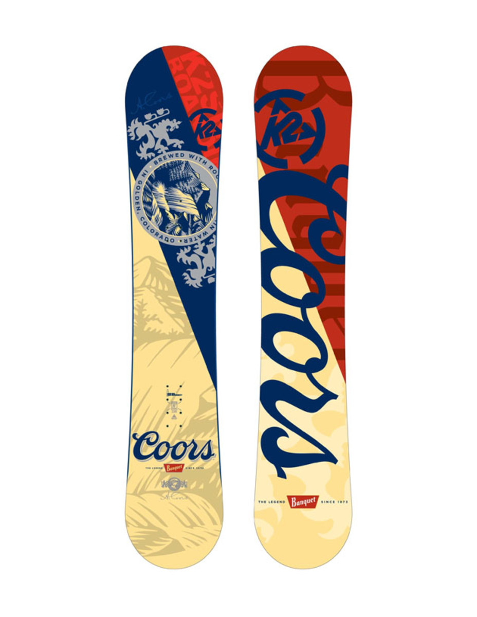 HIT THE SLOPES WITH COORS LIGHT AND K2 SPORTS Snowboarder