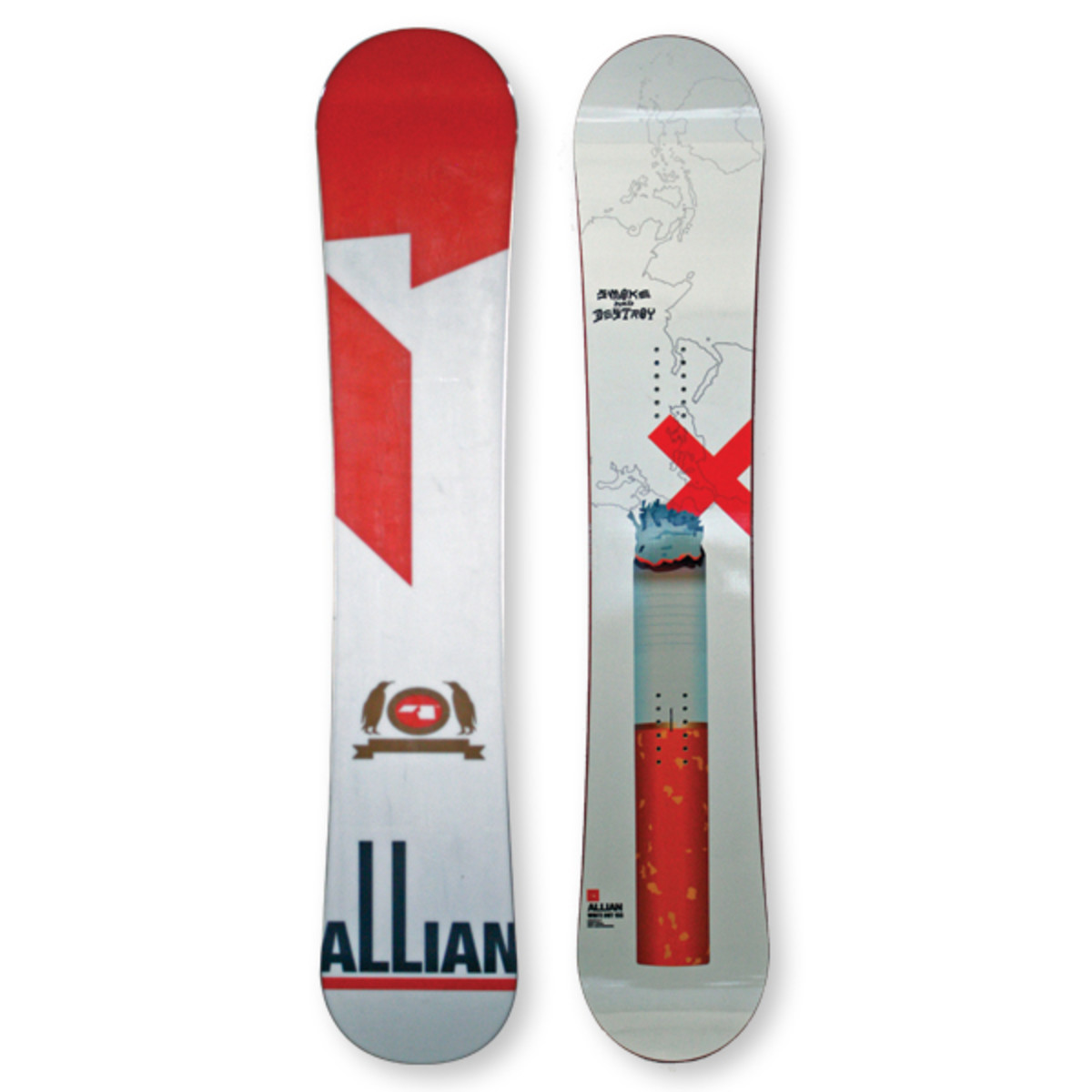 Allian White Out Snowboard
