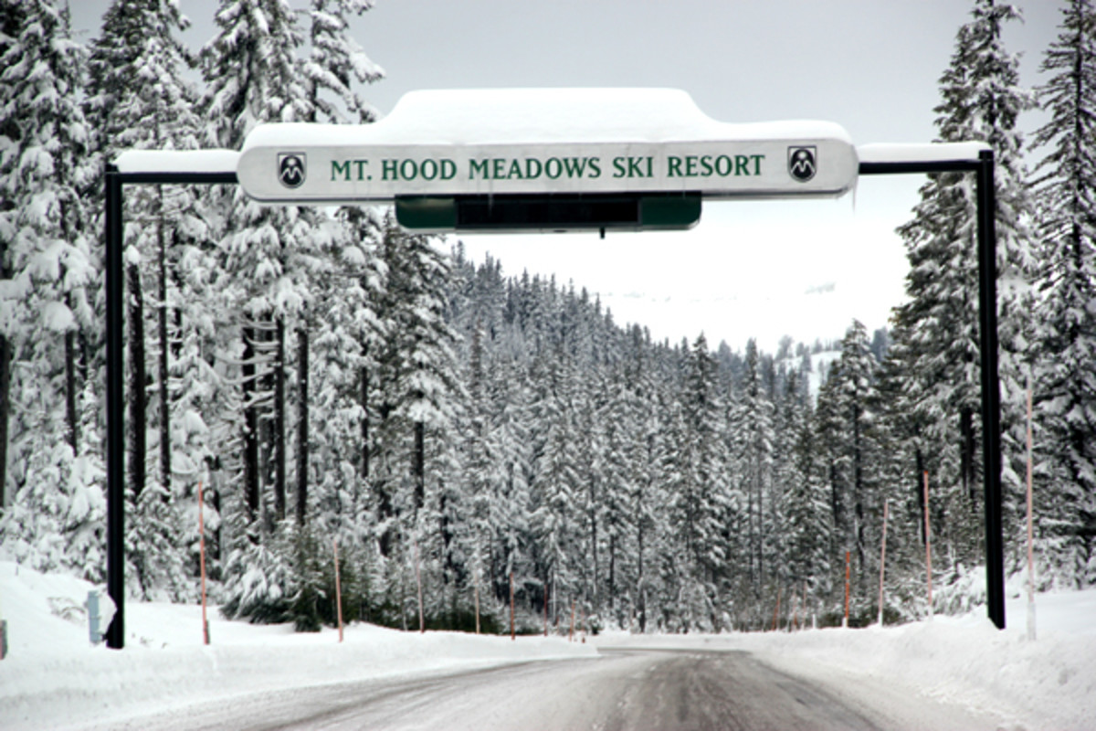 Mt. Hood Meadows Opening Day Snowboarder