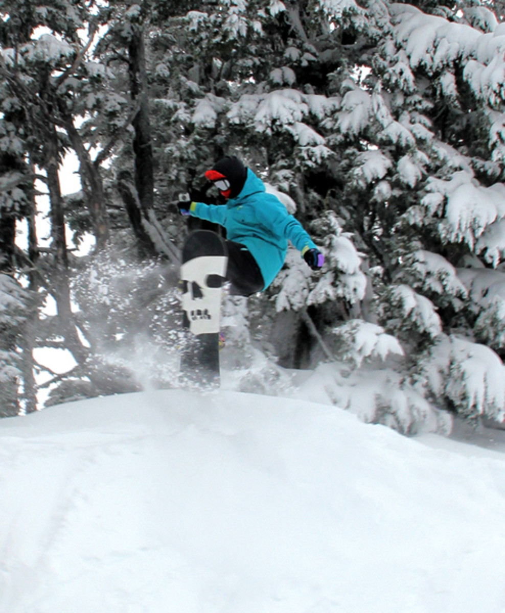 Mt. Hood Meadows Opening Day Snowboarder