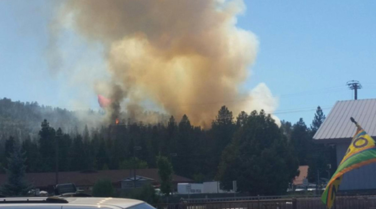 Big Bear fire near Snow Summit 50 contained update Snowboarder