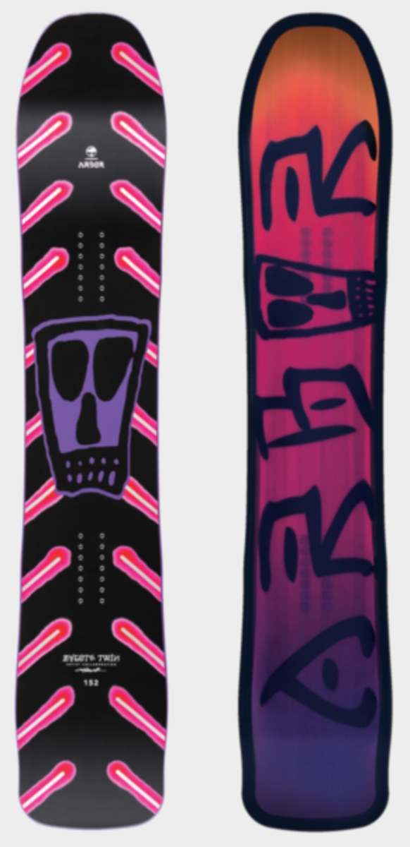 Arbor Snowboards Zygote Twin C.R. Stecyk III Artist Collab Snowboarder