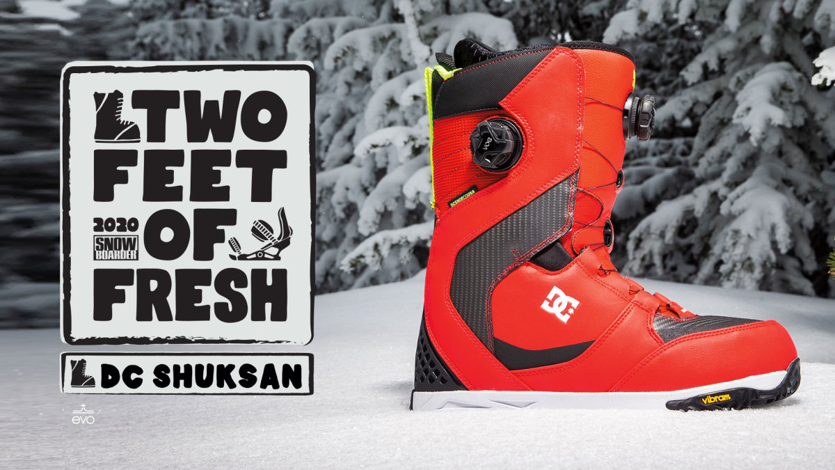 Two Feet of Fresh 2020 DC Shuksan Boot Highlights Snowboarder