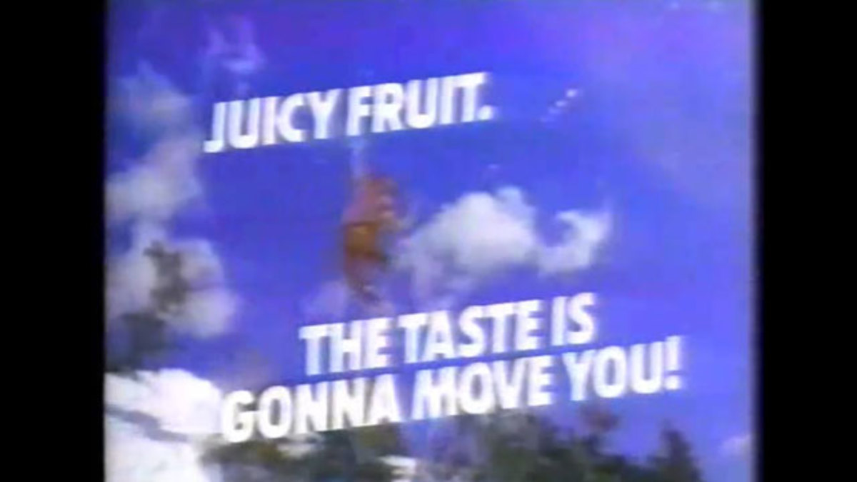 Craig Kelly and Terry Kidwell in a Snowboarding Juicy Fruit Gum