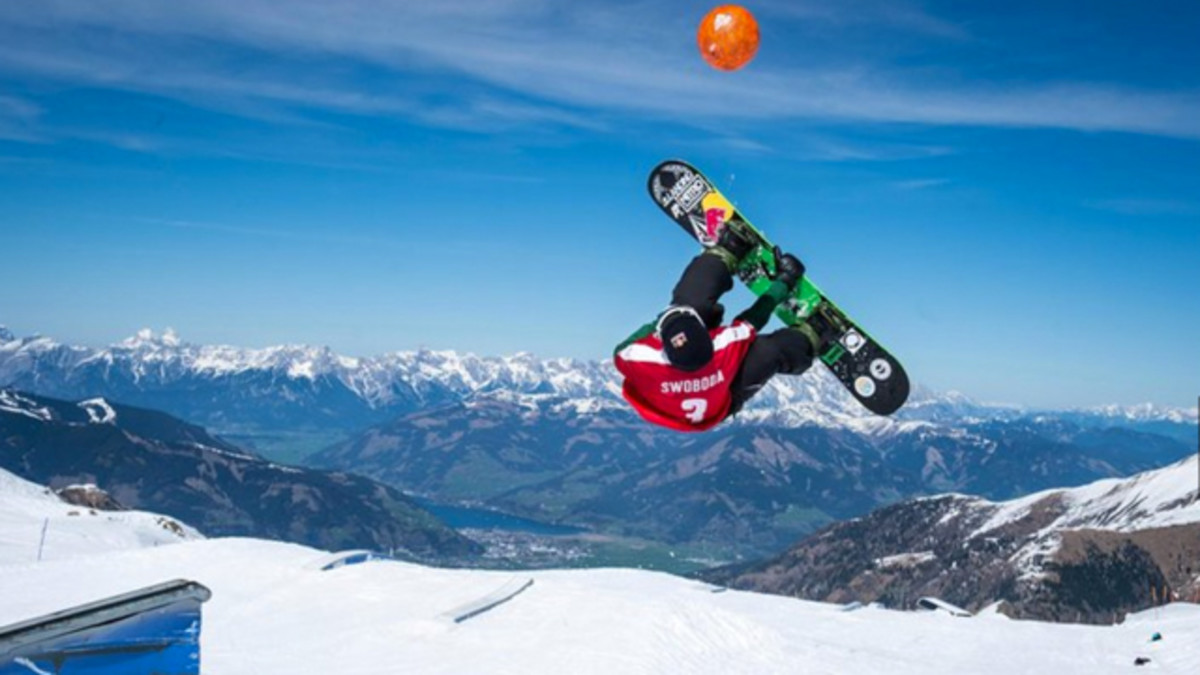 Red Bull Snowboard Soccer with Marc Swoboda and Dominik Wagner