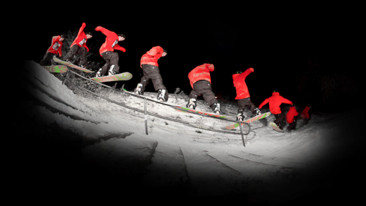 Videograss Party At The Rail Gardens Snowboarder