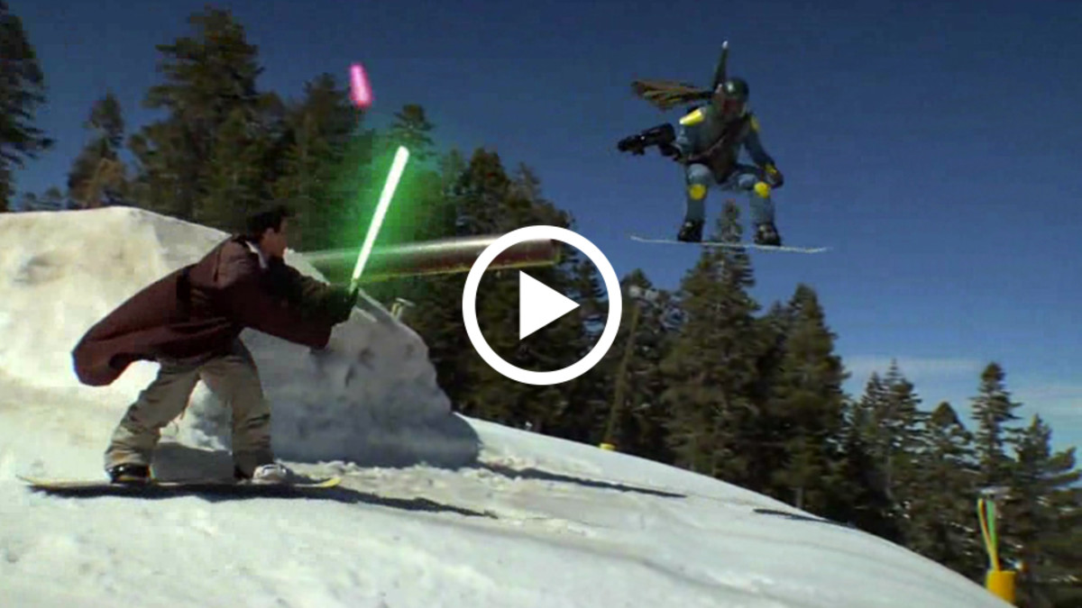 Star Wars Meets Snowboarding in this OnSnow Lightsaber Battle
