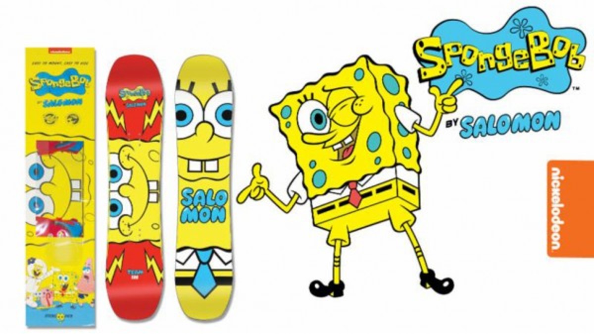 SALOMON SNOWBOARDS TEAMS UP WITH NICKELODEON FOR A SPONGEBOB