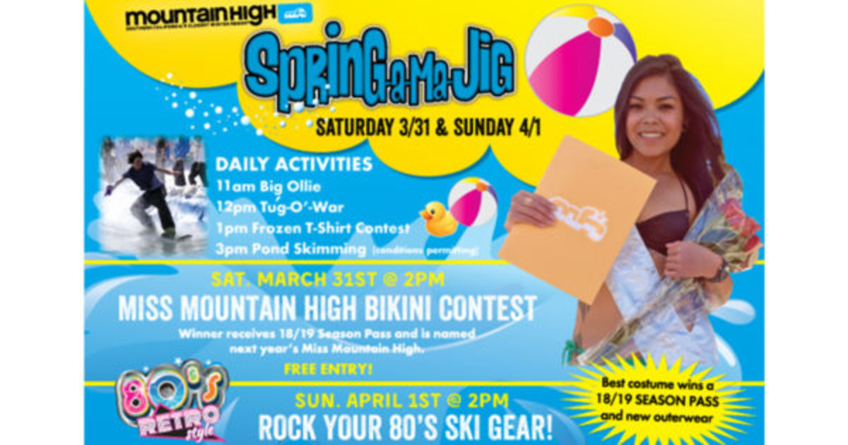 Don t Miss Spring A Ma Jig Mountain High s Rocking Spring Break Celebration Snowboarder