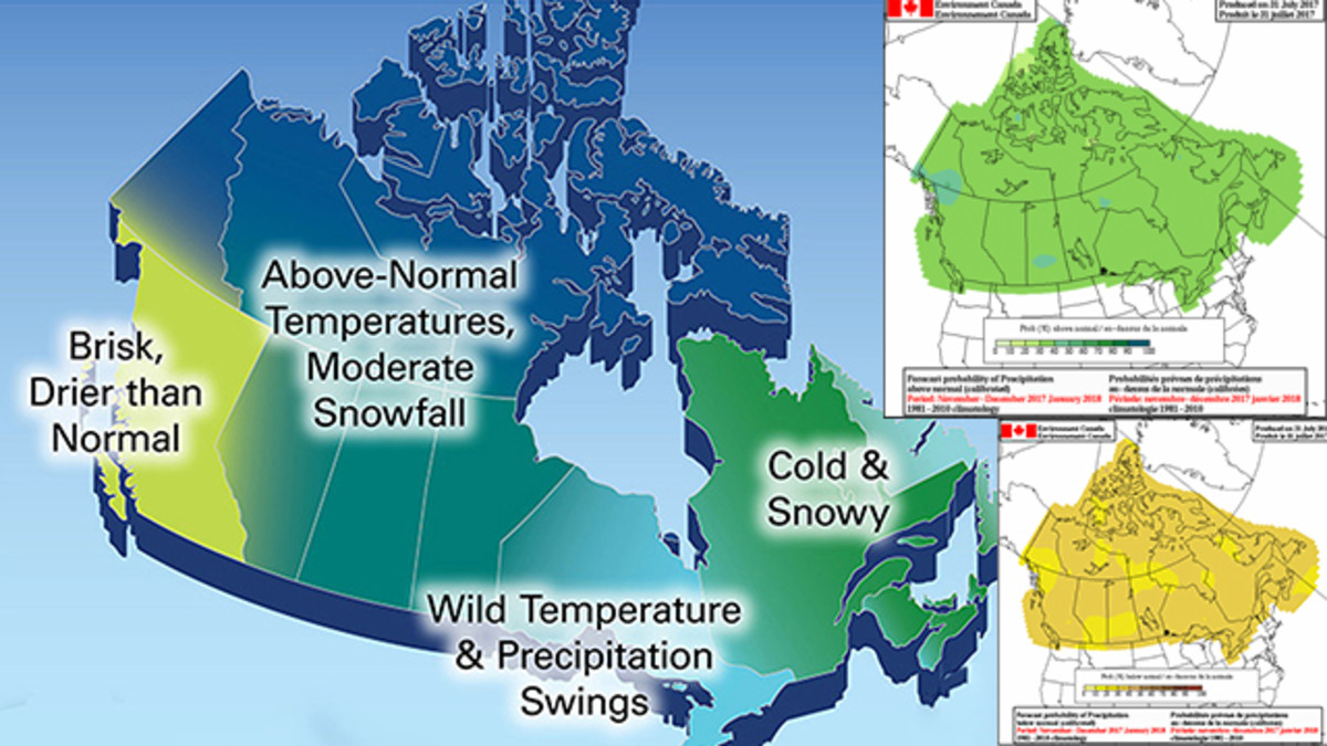 2018 Winter Weather Forecast Canada Snowboarder