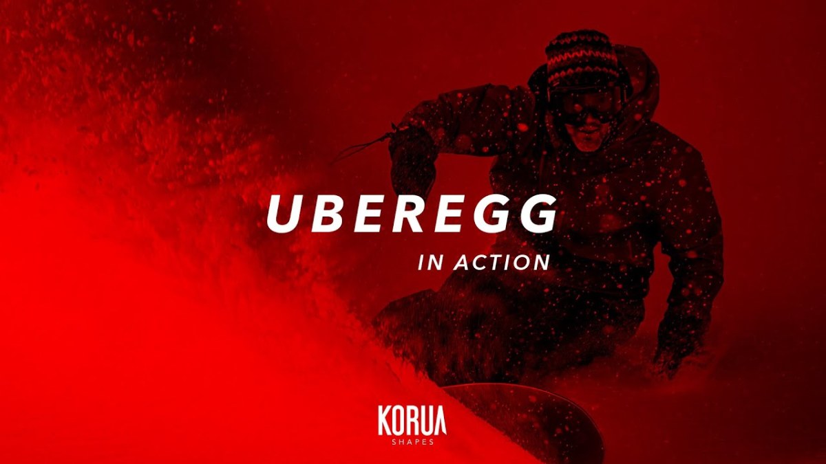 KORUA Shapes In Action Uberegg Snowboard Snowboarder