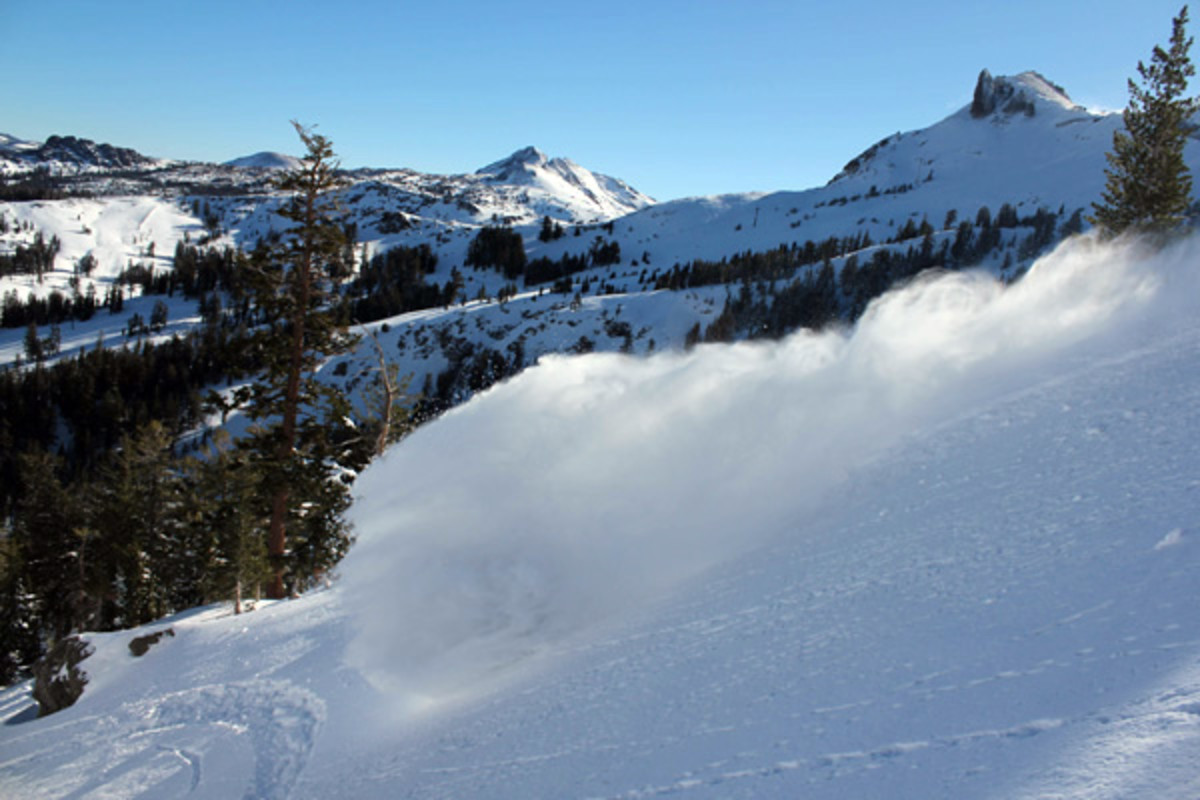 Kirkwood Opening Day 2010 Snowboarder
