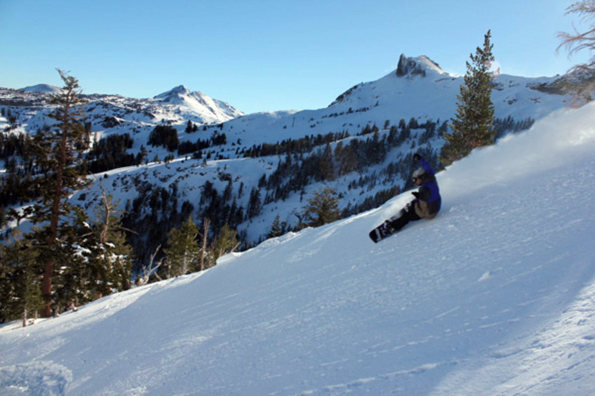 Kirkwood Opening Day 2010 Snowboarder